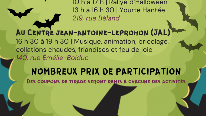 HALLOWEEN à Sainte-Émélie | Des activités pour toute la famille dès 10 h